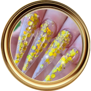 Rose black and gold nail art